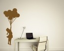 Banksy Floating Balloons Vinyl Decals Silhouette Wall Art Sticker